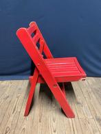 Vintage stoeltje kind klapstoel hout rood, Ophalen of Verzenden, Gebruikt, Stoel(en)