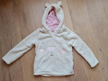 Fluffy trui met capuchon met oortjes, maat 122 beschikbaar voor biedingen