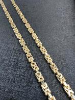 14k Gouden platte Koningsketting - Massief & Prachtig!, Ophalen of Verzenden, Nieuw, Goud