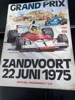 Formule 1 grand prix Zandvoort  1975 programma boekje, Gelezen, Algemeen, Diverse auteurs, Ophalen of Verzenden