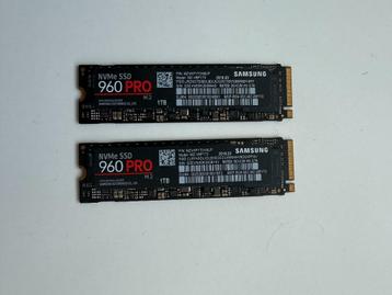 2x Samsung M.2 NVMe SSD 960 PRO - 1TB beschikbaar voor biedingen
