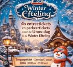 8 tickets Unox Efteling dag winterefteling, Tickets en Kaartjes, Drie personen of meer, Ticket of Toegangskaart