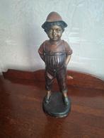 Bronzen beeldje van een jongen met hoed, Ophalen