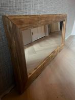 Spiegel 120x60 van oud hardhout, Huis en Inrichting, Woonaccessoires | Spiegels, Ophalen, Minder dan 50 cm, Zo goed als nieuw