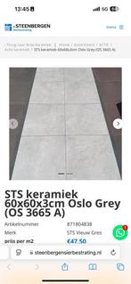 STS keramische tegels Oslo grey, Tuin en Terras, Tegels en Klinkers, Ophalen, Keramiek, 5 tot 10 m², Zo goed als nieuw