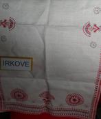 LINNEN TAFELKLEED OF LOPER * Rood Geborduurd *, Verzenden