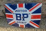 Emaille bord BP Motor Spirit  1920, Ophalen, Gebruikt, Reclamebord
