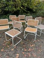 8 eetkamerstoelen (webbing/marcel breuer/thonet s32 stijl), Huis en Inrichting, Stoelen, Ophalen, Gebruikt, Overige kleuren, Vijf, Zes of meer stoelen