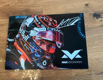 Max Verstappen kaart met foto en handtekening beschikbaar voor biedingen
