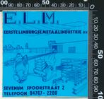 Sticker: Eerste Limburgse Metaalindustrie - Sevenum, Ophalen of Verzenden, Zo goed als nieuw, Bedrijf of Vereniging