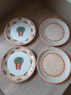 Villeroy en Boch, 4 ontbijtborden, serie switch 4, Gebruikt, Ophalen of Verzenden, Bord(en), Overige stijlen