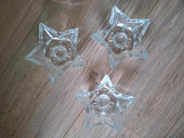 Drie Star Kandelaars glas beschikbaar voor biedingen