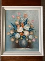 Schilderij olieverf op doek stilleven bloemen Robert Co, Ophalen of Verzenden