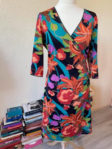 King Louie jurk L fleurige kleuren combinatie:) beschikbaar voor biedingen