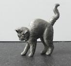 Franklin Mint Curio Cabinet Cats 1986 Colonial pewter beeld, Ophalen of Verzenden, Zo goed als nieuw, Dier