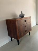 Midcentury vintage Zweeds teak ladekastje, Huis en Inrichting, Ophalen, Gebruikt, Midcentury, jaren 60, scandinavisch, retro, vintage