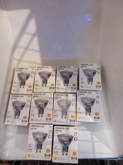 10 x TRÅDFRI Led-lamp GU10 345  draadloos dimbaar gekleurd, Huis en Inrichting, Lampen | Losse lampen, Nieuw, Led-lamp, 60 watt of meer