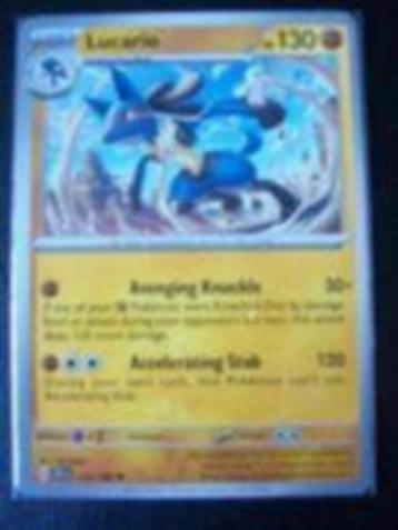 1604. Nieuwe Pokemon Kaart LUCARIO HP130 (114/198) beschikbaar voor biedingen