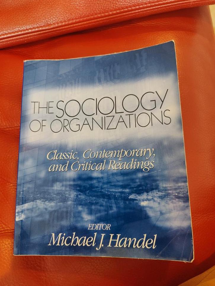 Sociologie van Organisaties - Michael J. Handel, Boeken, Studieboeken en Cursussen, Gelezen, WO, Gamma, Ophalen of Verzenden
