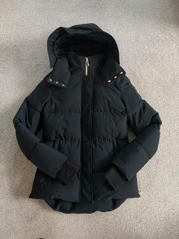 Limeted Edition Moose Knuckles dames jas S., Kleding | Dames, Jassen | Winter, Zo goed als nieuw, Maat 36 (S), Zwart, Ophalen of Verzenden