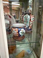 6 stuks gold imari handgeschilderde porseleinen vazen, Ophalen of Verzenden