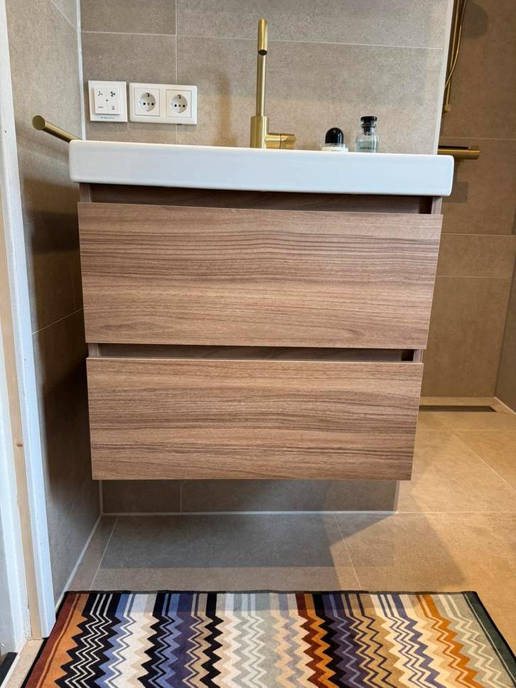 NIEUW! wastafelmeubel onderkast en wastafel 60x45 NP €1350, Huis en Inrichting, Badkamer | Badkamermeubels, Nieuw, Wasbak of Wastafel