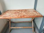 Opklapbare hardhouten tuintafel, Tuin en Terras, Tuintafels, Ophalen, Gebruikt, Rechthoekig, Teakhout