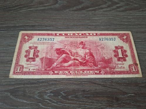 Biljet 1 gulden Curaçao, 1942, Postzegels en Munten, Bankbiljetten | Nederland, Ophalen of Verzenden
