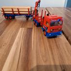 SIKU 95 DAF & 3 ASSER HANGER +LADING HOUT /VOLVO B.POST, Verzenden, Zo goed als nieuw, Bus of Vrachtwagen, SIKU