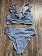 Blauw met wit gestreepte bikini van Shein. Maat S. Nieuw!, Verzenden, Nieuw, Blauw, Bikini