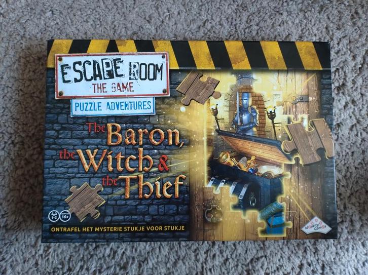 Escape Room The Game: The Baron with the thief, Hobby en Vrije tijd, Gezelschapsspellen | Bordspellen, Zo goed als nieuw, Een of twee spelers