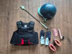 Kind 8-10 jaar, paardrijdspullen. Zoals cap en bodyprotector, Ophalen of Verzenden, Zo goed als nieuw