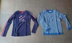 2 longsleeves / shirts meisjes blauw (Quapi) maat 146 / 152, Meisje, Ophalen of Verzenden, Zo goed als nieuw, Shirt of Longsleeve