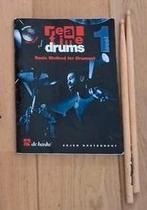 Drumstokken 5A + lesboek Real Time drums, level 1, Ophalen of Verzenden, Gebruikt, Drums of Percussie