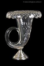 Vintage vaas met zilver voetje, Ophalen, Zilver