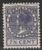 Nederland 1926 179a Wilhelmina 7,5c, Gest, Postzegels en Munten, Postzegels | Nederland, Ophalen of Verzenden, T/m 1940, Gestempeld