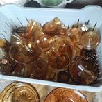Partij oud geel glas jaren 60, Ophalen