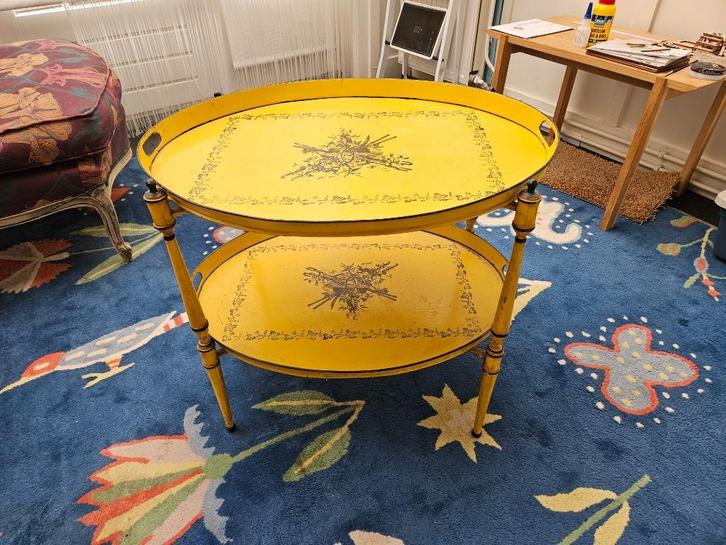 vintage dienblad bijzettafel, Italiaans, Antiek en Kunst, Antiek | Meubels | Tafels, Ophalen