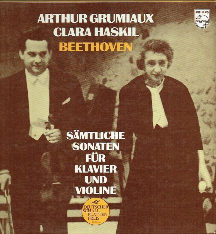 Haskil Grumiaux , Beethoven Samtliche Sonaten 4 LP, Cd's en Dvd's, Vinyl | Klassiek, Zo goed als nieuw, Classicisme, Kamermuziek