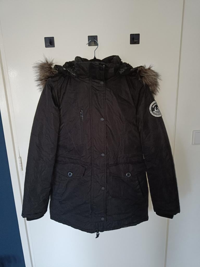 Winterjas Superdry dames zwart, Kleding | Dames, Maat 38/40 (M), Superdry, Zwart, Ophalen of Verzenden