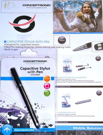 Conceptronic styluspen Stylus CSTYLUSPEN 2-in-1 + Ballpoint  beschikbaar voor biedingen