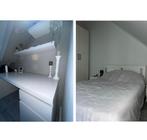 IKEA MALM BED & MALM BURAEU | COMBI DEAL!, Huis en Inrichting, 140 cm, Wit, Zo goed als nieuw, Hout
