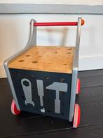 Janod houten loopwagen met gereedschap, Kinderen en Baby's, Speelgoed | Houten speelgoed, Ophalen, Zo goed als nieuw, Overige typen
