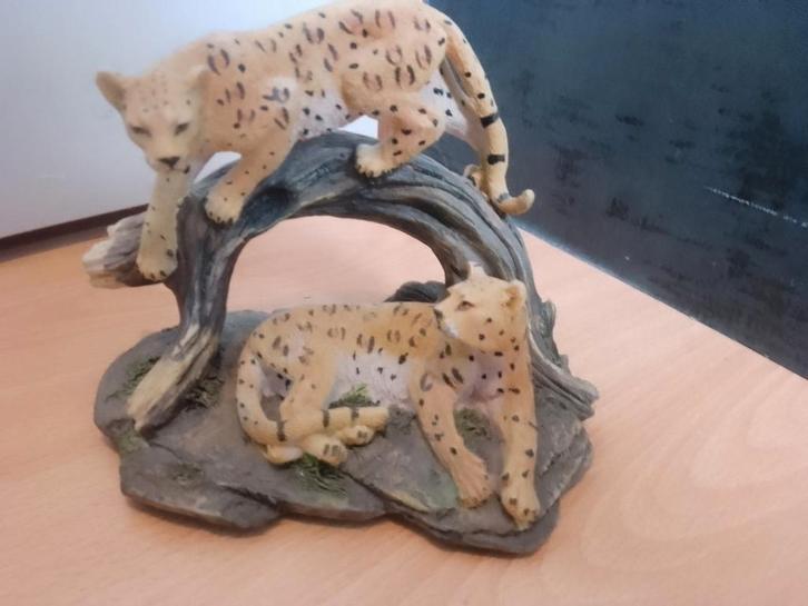 Beeldje panters, Verzamelen, Beelden en Beeldjes, Zo goed als nieuw, Dier, Ophalen