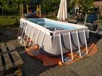 Zoutwater zwembad Intex 4*2 compleet set, Ophalen of Verzenden, Gebruikt, Rechthoekig, Opzetzwembad