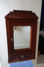 Prachtig jaren 40/50 Frans wand/hangkastje met spiegel, Antiek en Kunst, Ophalen of Verzenden