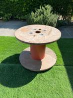 Table on wheels from cable reel / Houten haspel op wieltjes, Ophalen, Gebruikt, Rond, Hout
