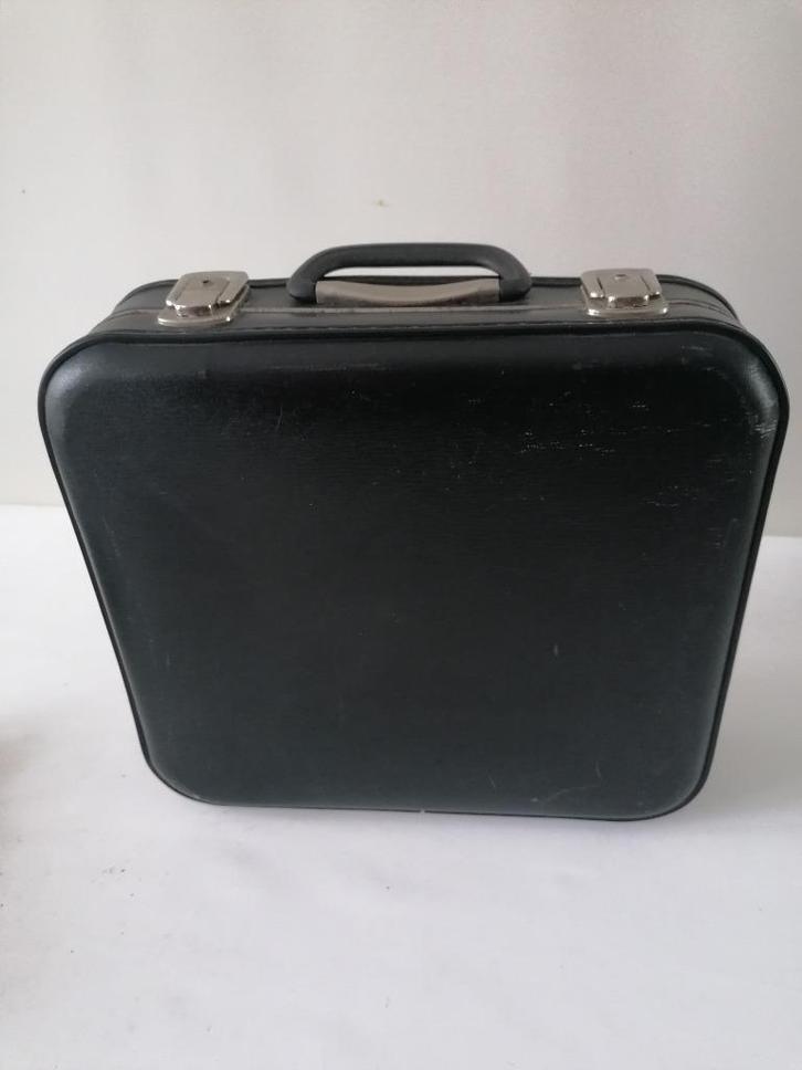 retro seventies KLM koffertje kleur zwart  37x37 cm, Verzamelen, Retro, Overige typen, Ophalen of Verzenden