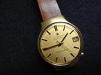 Vintage horloge Junghans Dato-chron zeldzaam, Sieraden, Tassen en Uiterlijk, Horloges | Heren, Overige merken, Goud, Gebruikt