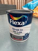 Flexa Strak in de Lak Buiten - Antraciet 0,75L, Nieuw, Ophalen of Verzenden, Lak, Grijs